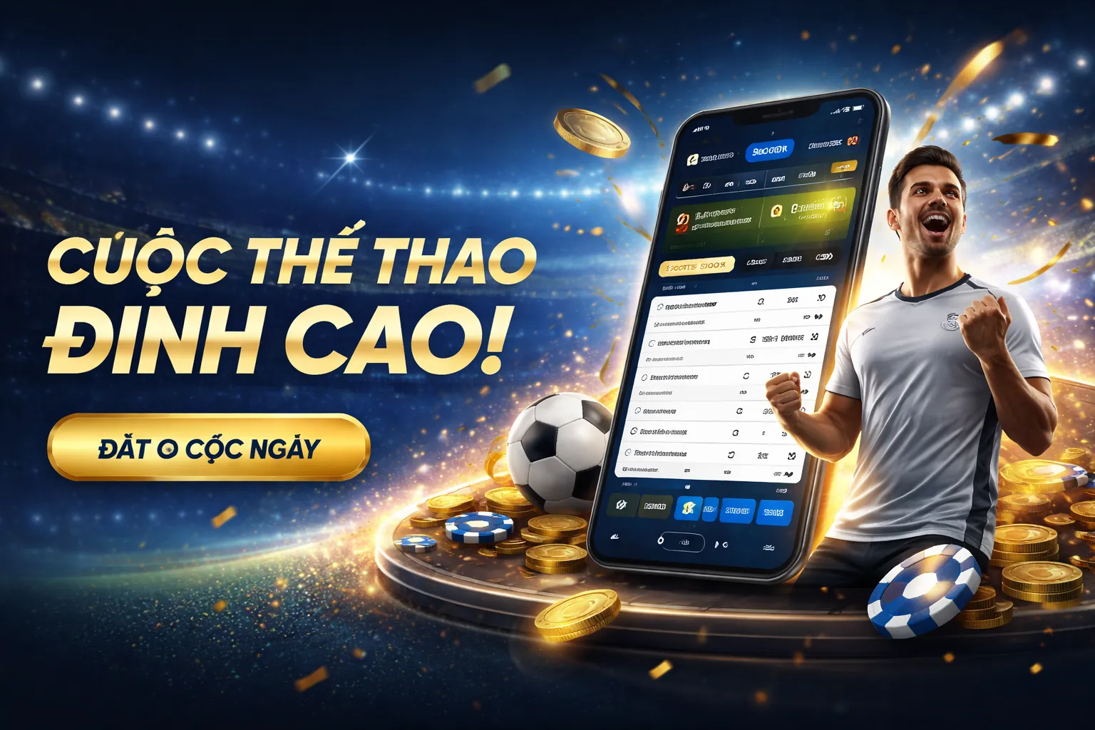 Sân vận động lớn với đèn sáng và cỏ xanh mướt, biểu tượng của cá cược thể thao dd88